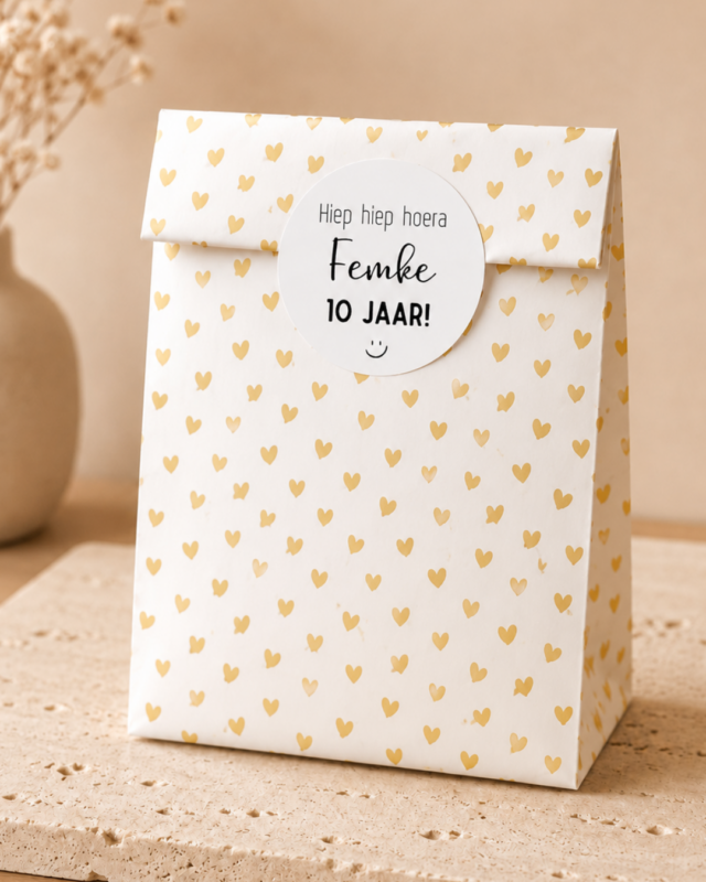 Gepersonaliseerde sticker met naam smiley | per stuk