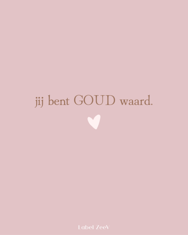 A6 wenskaart | jij bent Goud waard