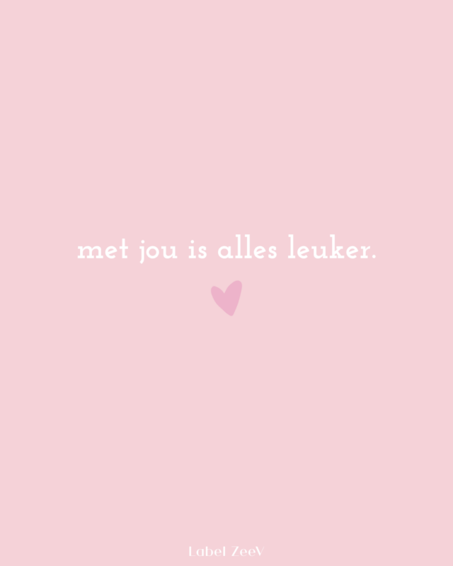 A6 wenskaart | met jou is alles leuker