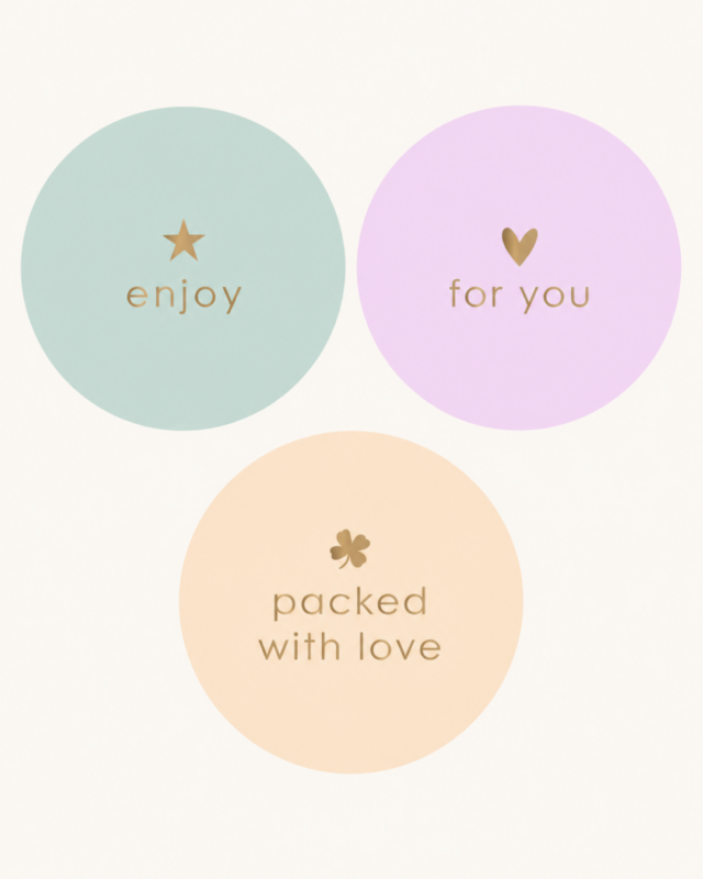 Stickers pastel enjoy | per 10 stuks