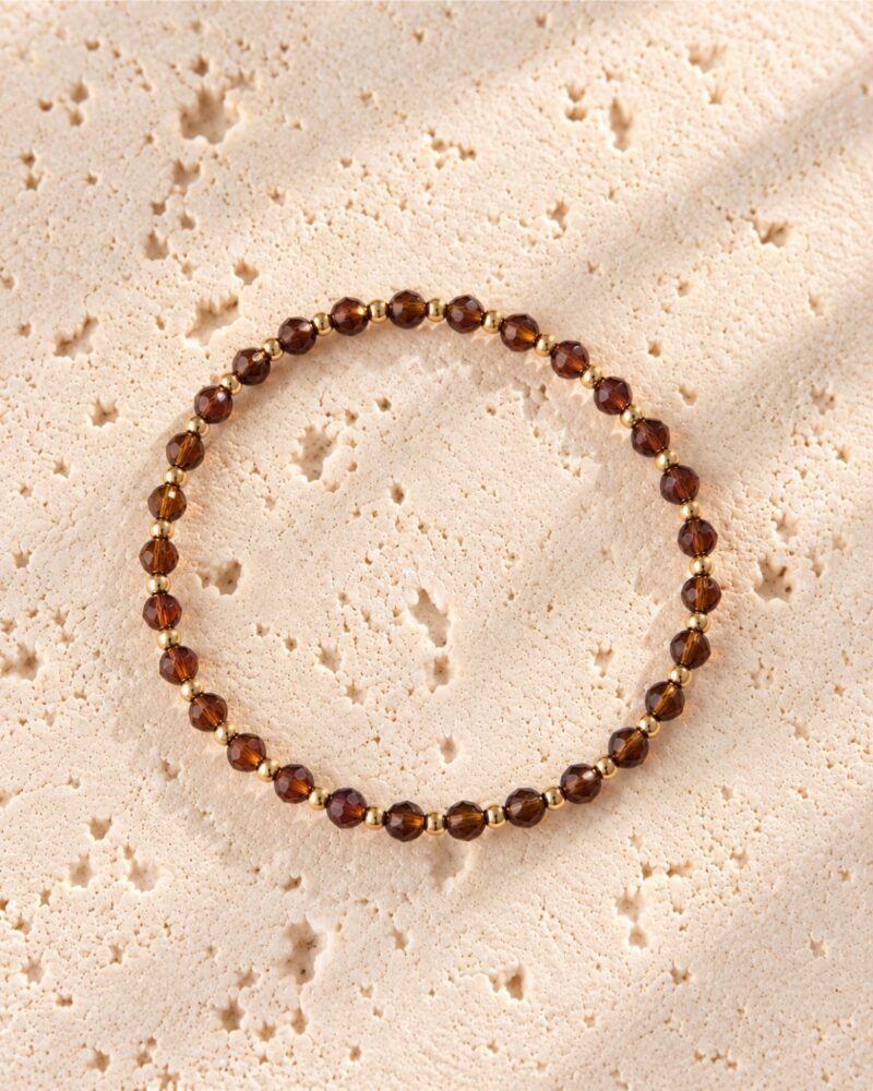Armband facet cognac