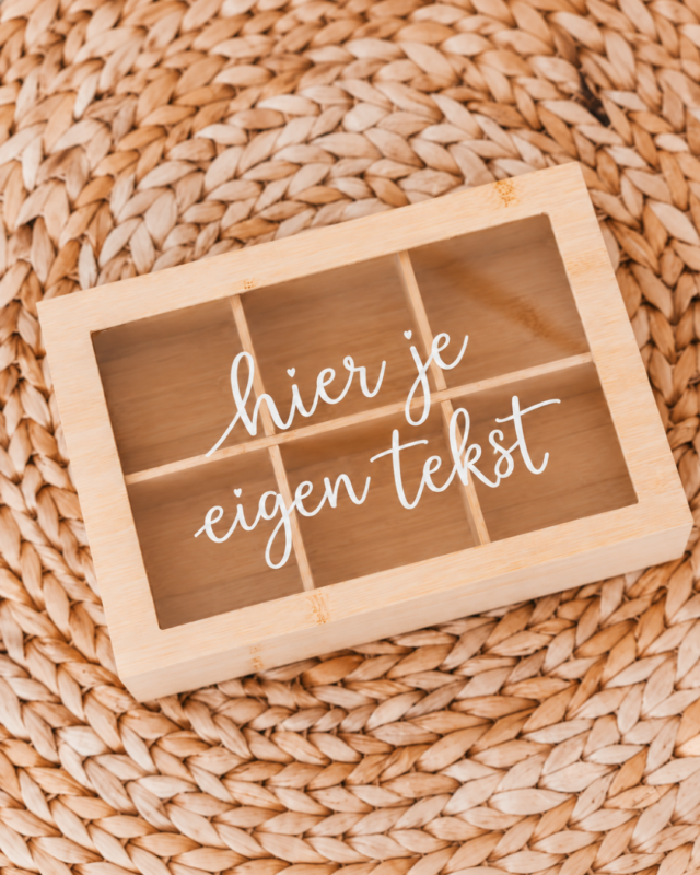 Theebox gepersonaliseerd