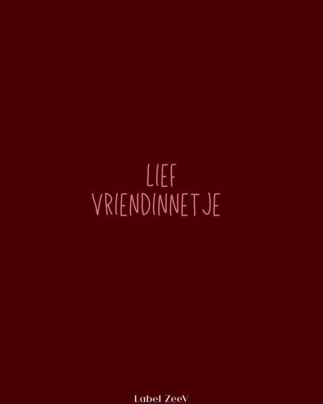Wenskaart Lief vriendinnetje van Label ZeeV